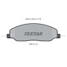 Plaquettes de frein TEXTAR 24513 01