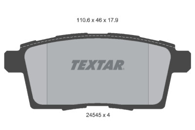Plaquettes de frein TEXTAR 24545 01