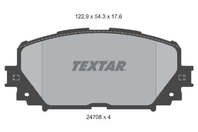 Plaquettes de frein TEXTAR 24708 01