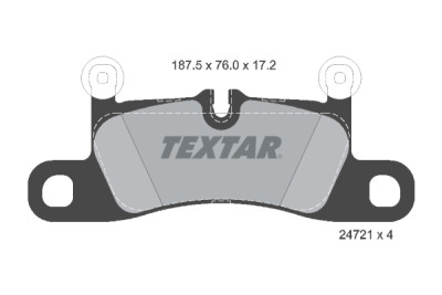 Plaquettes de frein TEXTAR 2472101