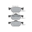 Plaquettes de frein TEXTAR 2479601
