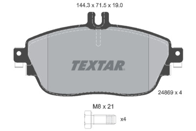 Plaquettes de frein TEXTAR 2486901