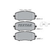 Plaquettes de frein TEXTAR 24910 01