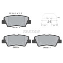 Plaquettes de frein TEXTAR 24934 01