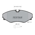 Plaquettes de frein TEXTAR 2497101