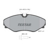 Plaquettes de frein TEXTAR 2497101