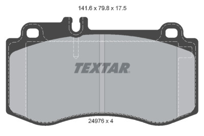 Plaquettes de frein TEXTAR 2497601