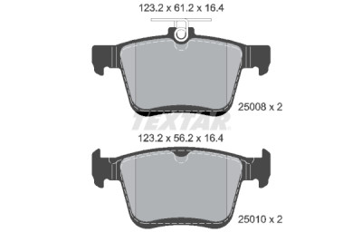 Plaquettes de frein TEXTAR 25008 01