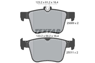 Plaquettes de frein TEXTAR 25009 01