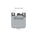 Plaquettes de frein TEXTAR 2502901