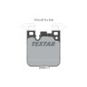 Plaquettes de frein TEXTAR 2502901