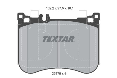 Plaquettes de frein TEXTAR 25179 01