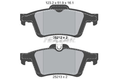 Plaquettes de frein TEXTAR 25212 01