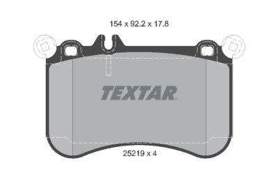 Plaquettes de frein TEXTAR 2521901