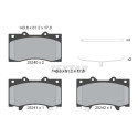 Plaquettes de frein TEXTAR 2524001