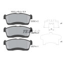 Plaquettes de frein TEXTAR 2526201