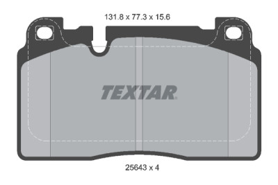 Plaquettes de frein TEXTAR 2564302