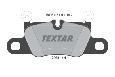 Plaquettes de frein TEXTAR 25691 01