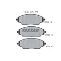 Plaquettes de frein TEXTAR 2572201