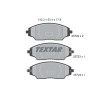 Plaquettes de frein TEXTAR 2572201
