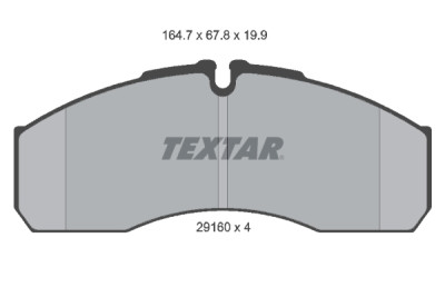 Plaquettes de frein TEXTAR 2916002
