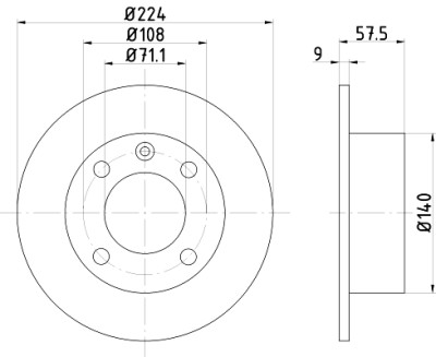 Kit de frein, frein à disque BrakeBox, Kit plaquettes et disques TEXTAR 89000500
