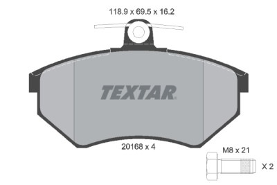 Kit de frein, frein à disque BrakeBox, Kit plaquettes et disques TEXTAR 89000600