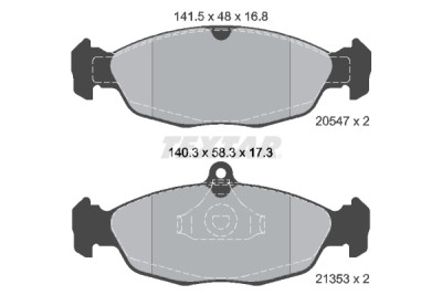 Kit de frein, frein à disque BrakeBox, Kit plaquettes et disques TEXTAR 89000700