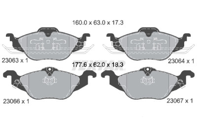 Kit de frein, frein à disque BrakeBox, Kit plaquettes et disques TEXTAR 89004800