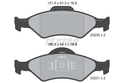 Kit de frein, frein à disque BrakeBox, Kit plaquettes et disques TEXTAR 89005700