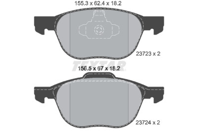 Kit de frein, frein à disque BrakeBox, Kit plaquettes et disques TEXTAR 89007900