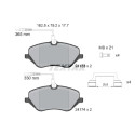 Kit de frein, frein à disque BrakeBox, Kit plaquettes et disques TEXTAR 89008600