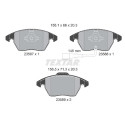 Kit de frein, frein à disque BrakeBox, Kit plaquettes et disques TEXTAR 89016000