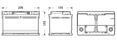 Batterie TUDOR Start-Stop EFB TL652