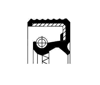 Bague d'étanchéité, boîte de vitesses CORTECO 12010684B