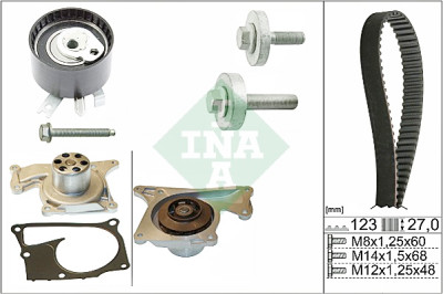 Pompe à eau + kit de courroie de distribution