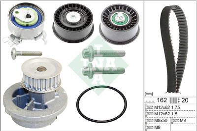 Pompe à eau + kit de courroie de distribution