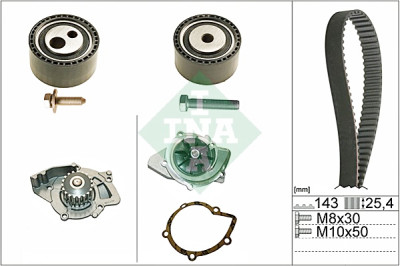 Pompe à eau + kit de courroie de distribution