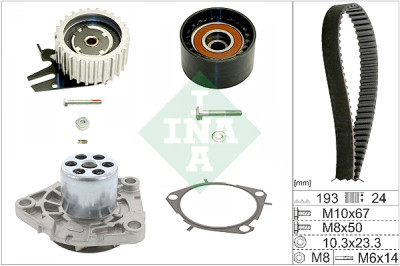Pompe à eau + kit de distribution