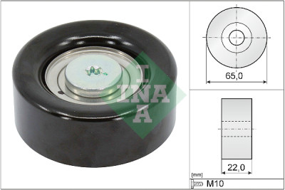 Poulie renvoi/transmission, courroie trapézoïdale à nervures