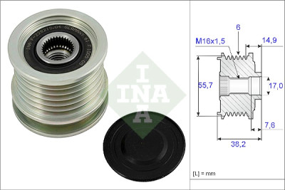INA 535 0013 10 roue libre d'alternateur