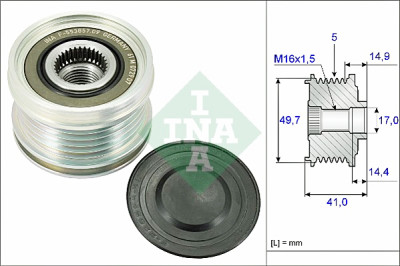 INA 535 0101 10 roue libre d'alternateur
