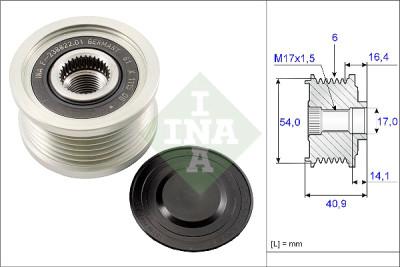 INA 535 0112 10 roue libre d'alternateur