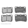 Jeu de 4 plaquettes de frein BLUEPRINT ADT342178