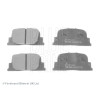 Jeu de 4 plaquettes de frein BLUEPRINT ADT342179