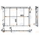 Radiateur, refroidissement moteur BEHR HELLA SERVICE 8MK 376 708-251