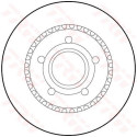 Jeu de (2) disques de frein TRW DF1528