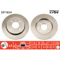 Jeu de disques de frein TRW DF1654