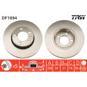 Jeu de disques de frein TRW DF1694