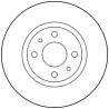 Jeu de disques de frein TRW DF1747